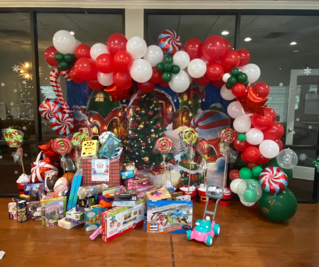 Toys collected at Weichert's Toms River office.
